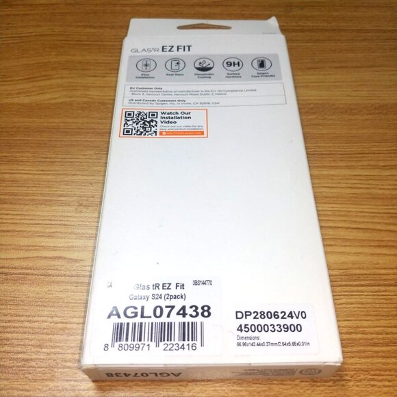 Spigen Samsung Galaxy S24 GLAS.tR EZ Fit Screen Protector 2 Pack AGL07438 - Picture 3 of 4